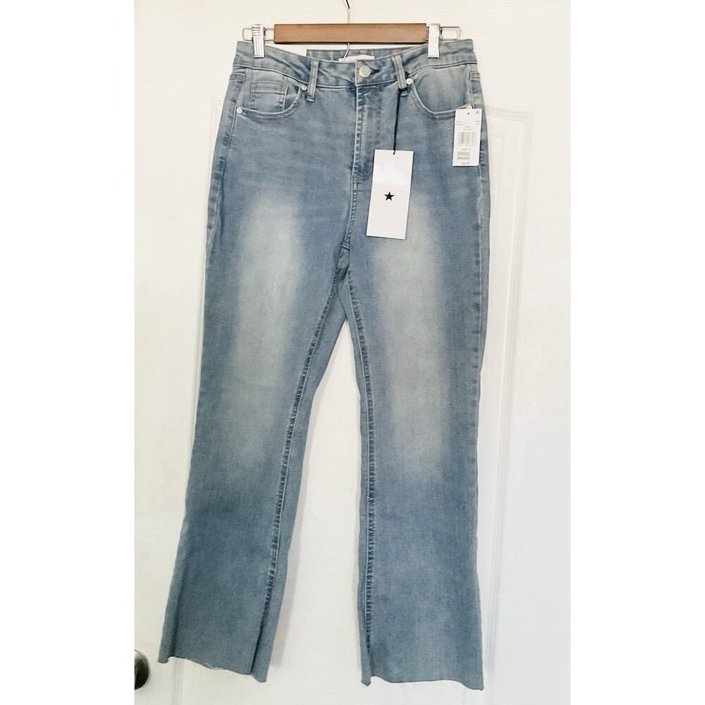 Vanilla Star Women's High Rise Bootcut Jeans Size 10, Medium wash NWT